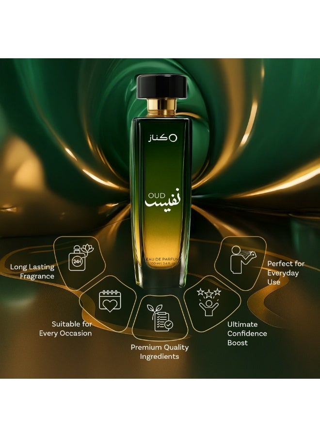 kenaz KÉNAZ OUD NAFEES Women Oriental 100ML EDP - Image 4